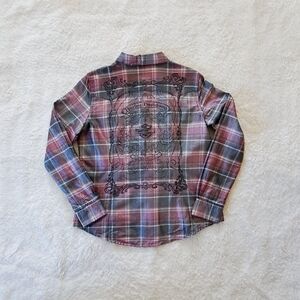 Harley Davidson UNIQUE Women's Fancy Snap Button Shirt with Frosted Material.